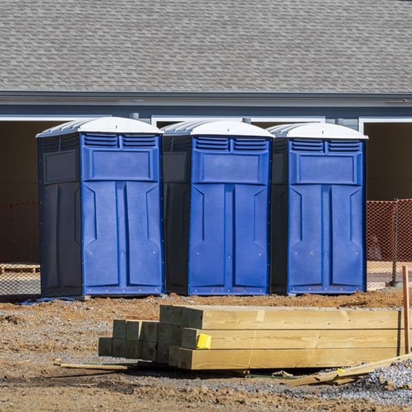 how can i report damages or issues with the porta potties during my rental period in Analomink